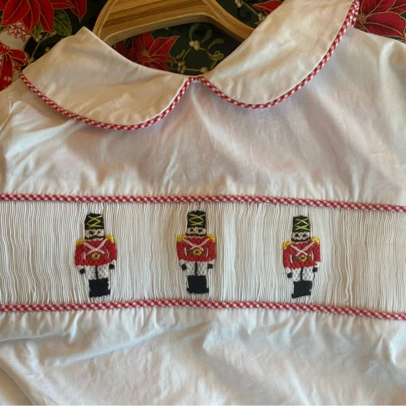 Adorable Cecil and Lou Smocked Nutcracker Christmas Outfit in EUC Size 3T - Picture 3 of 4